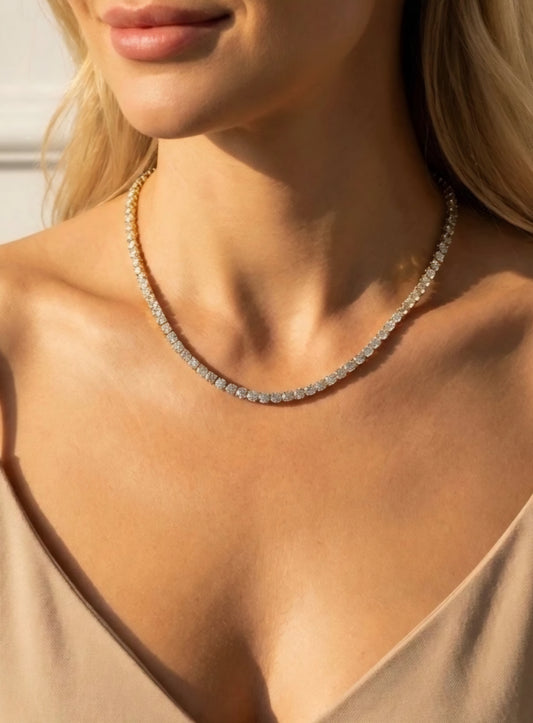 Halsband i rostfritt stål Silver