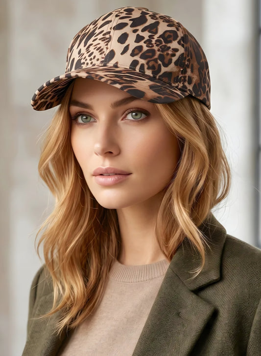 Leopardmönstrad keps