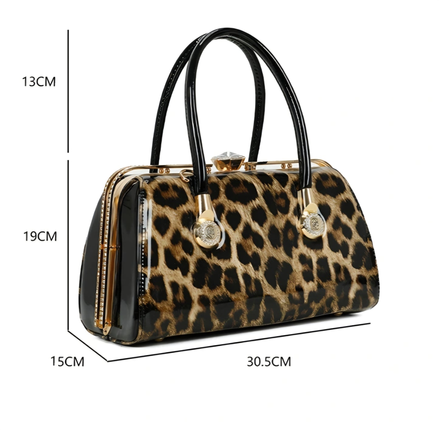 Gallantry Shiny Handbag Leopard