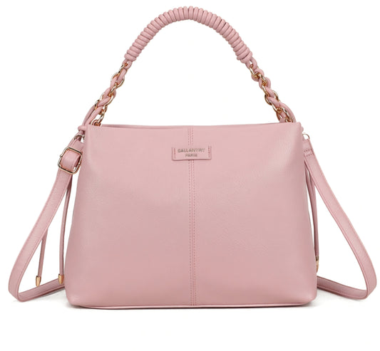 Gallantry-handväska med snörhandtag Rosa