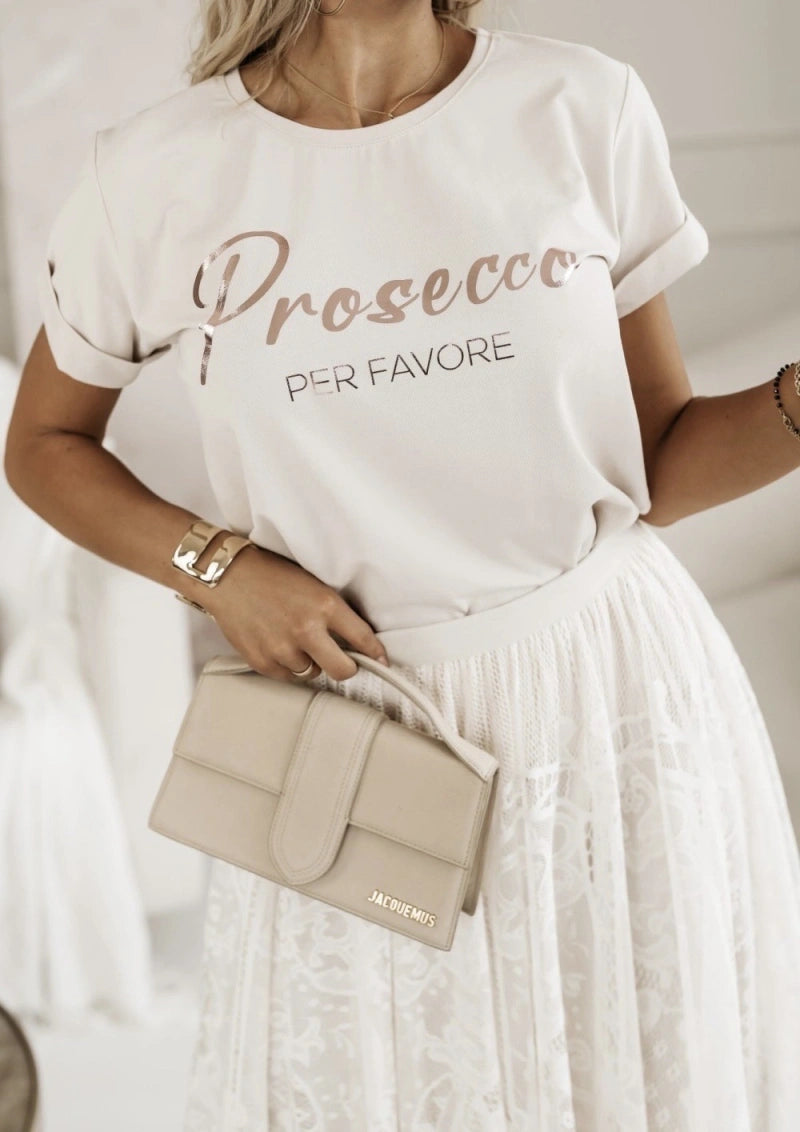 Camiseta Prosecco Beige