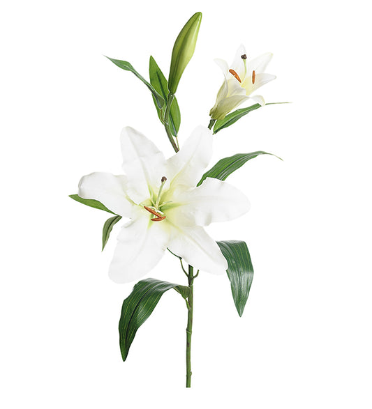 Konst Lilja Vit, 70 cm