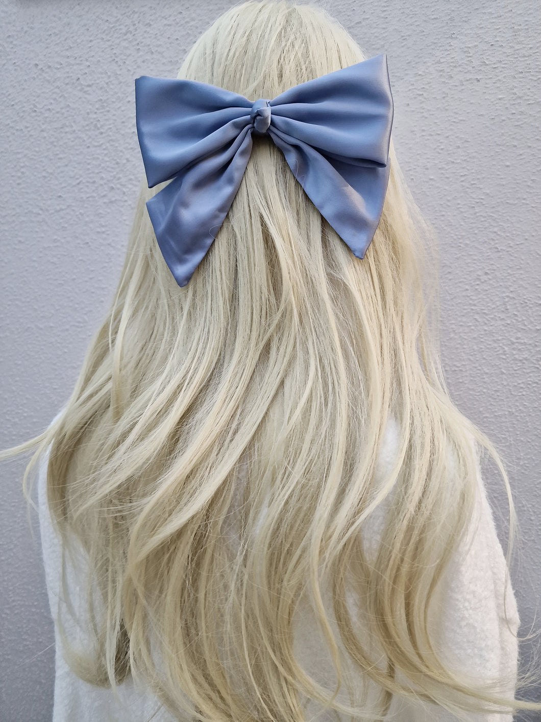 Hair clip bow Blue