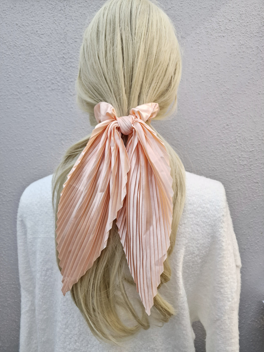 Scrunchie Salmon Pink Ribbed