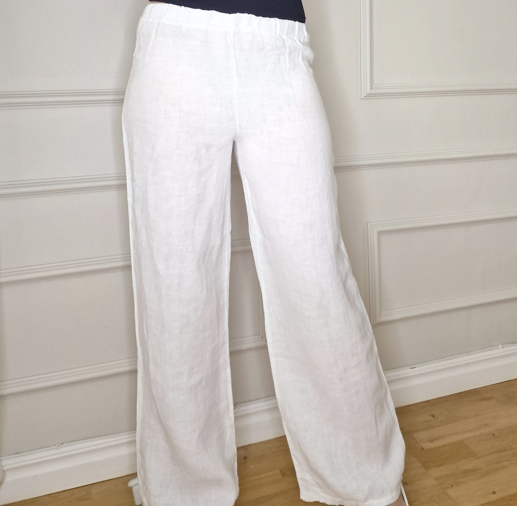 Linen pants Lucia offwhite