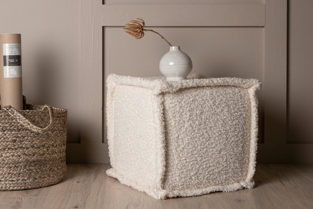 CASTINE Pouf White