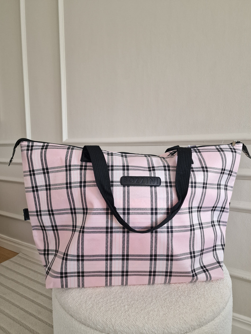 Bag BOZZINI Pink-Checkered with handle