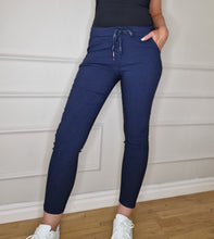 Load image into Gallery viewer, Miracle trousers plain navy blue
