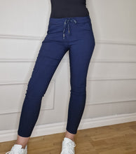 Load image into Gallery viewer, Miracle trousers plain navy blue
