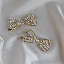 Ladda upp bild till gallerivisning, Hårspänne Rosett Strass 5 cm
