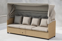 Ladda upp bild till gallerivisning, Solsäng/soffa med dynor beige, Nopy

