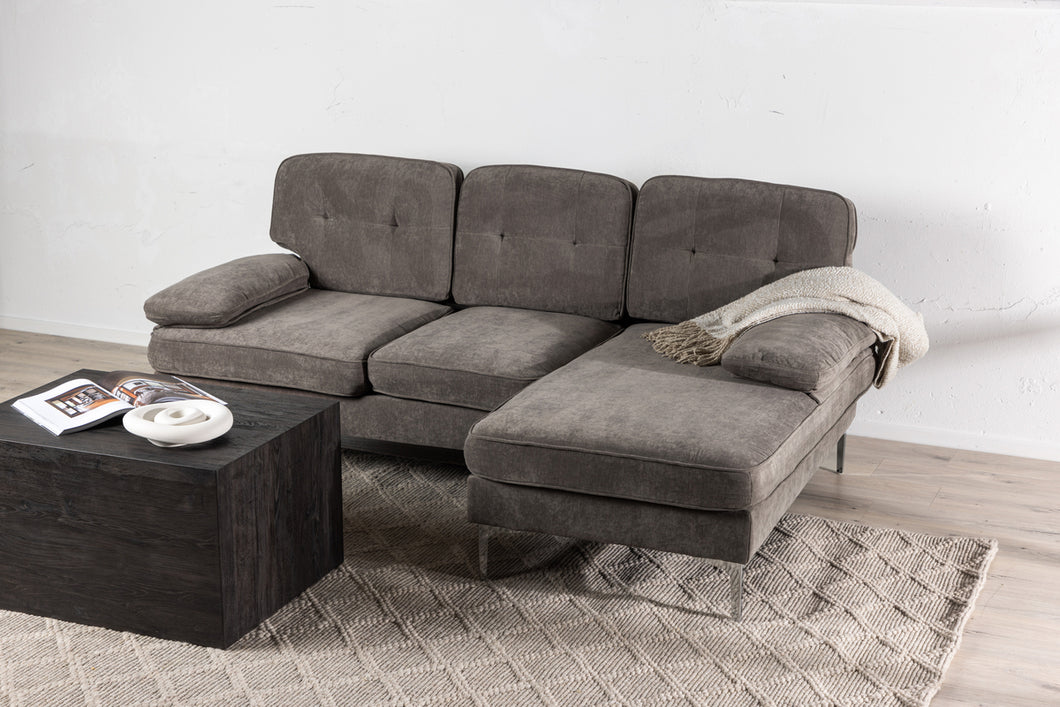 REMIS 3-Seater Sofas Dark Grey