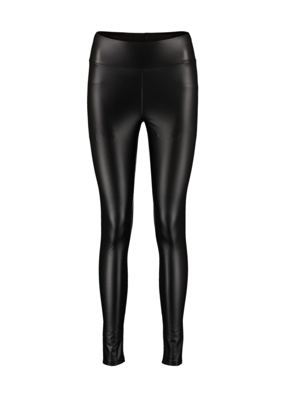 Leggings i konstläder Svart