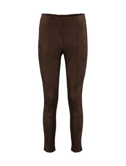 Mocka-look Leggings/byxa Brown
