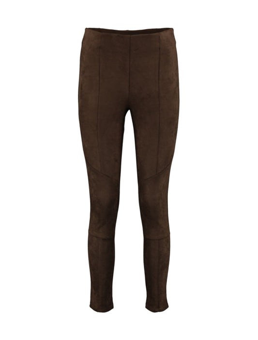 Mocka-look Leggings/byxa Brown