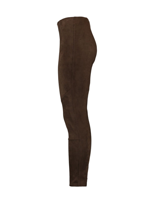 Mocka-look Leggings/byxa Brown