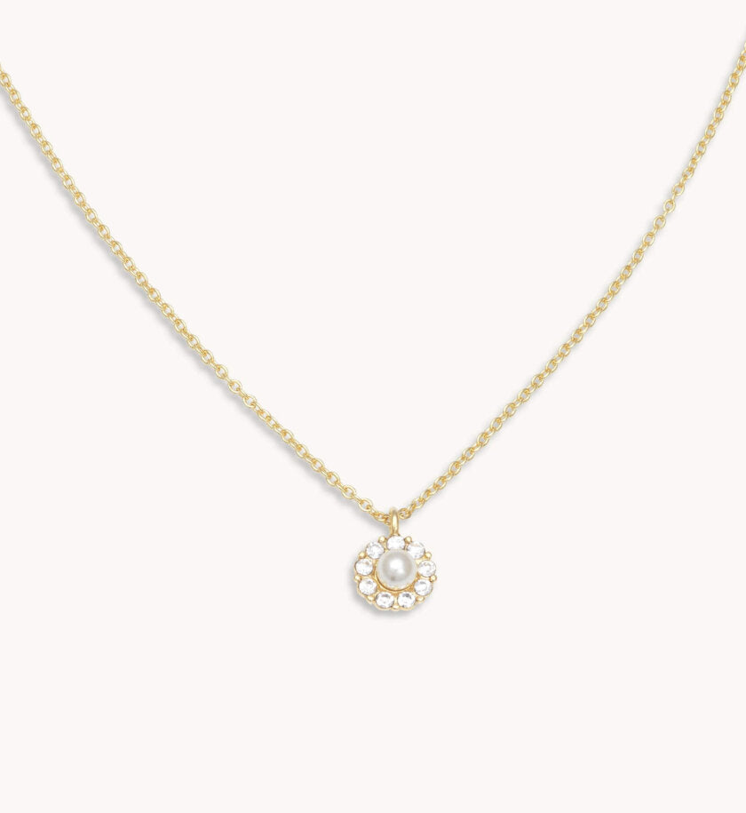 PETITE MISS SOFIA NECKLACE - CRYSTAL (GOLD)