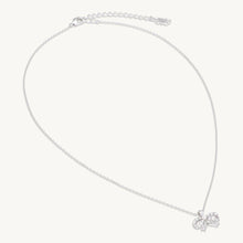 Load image into Gallery viewer, PETITE ANTOINETTE ROSETT HALSBAND - KRISTALL (SILVER)
