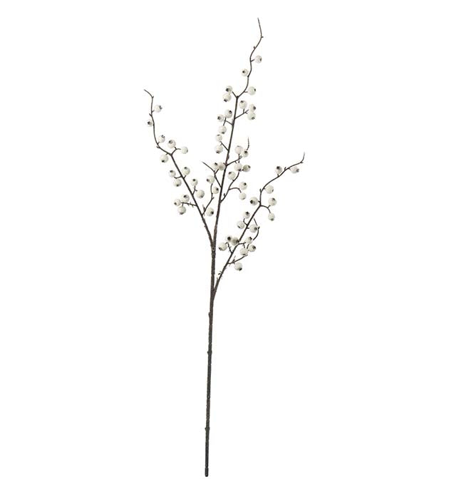 Bärkvist med is 75 cm Vit