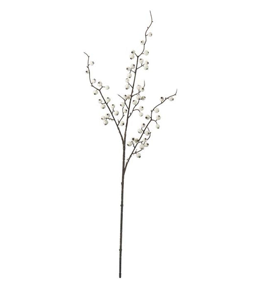 Bärkvist med is 75 cm Vit