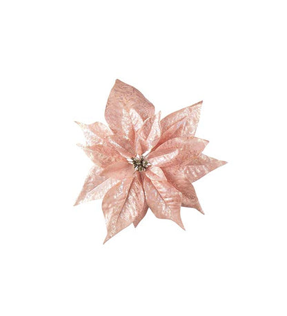 Julstjärna med clips Rosa 24 cm