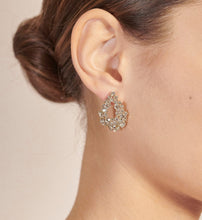 Load image into Gallery viewer, ALICE EARRINGS - CRYSTAL (GOLD) 
