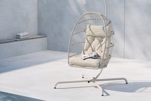 Ladda upp bild till gallerivisning, Hängstol med dyna beige, Terezza
