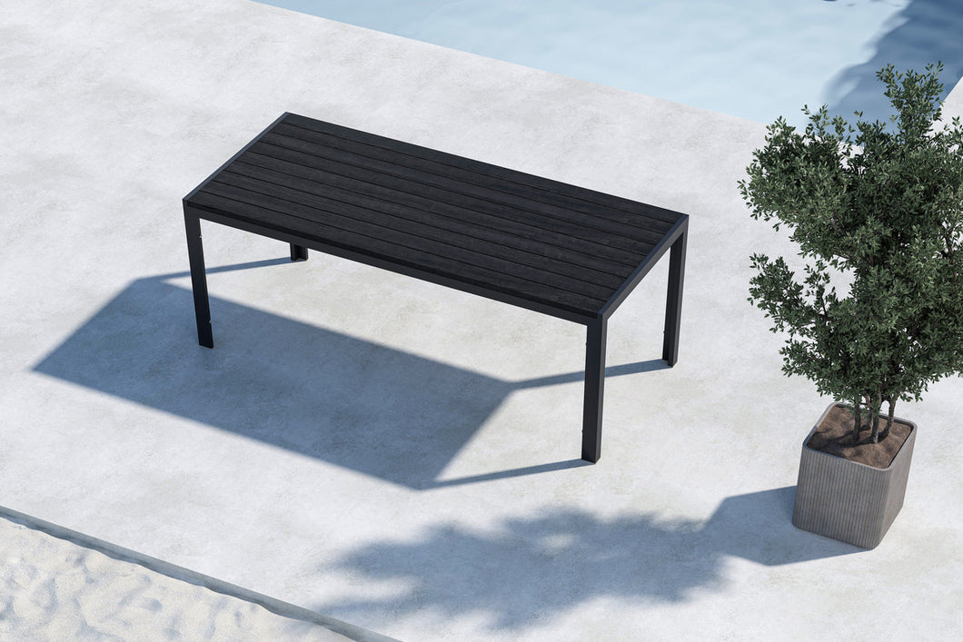 Rektangulära Matbord 205x90x74 Svart, Mirko