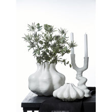 Lade das Bild in den Galerie-Viewer, Vase Violett Weiß 28 cm
