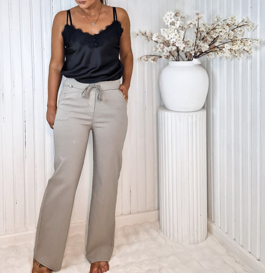 Pantalón milagro liso Negro