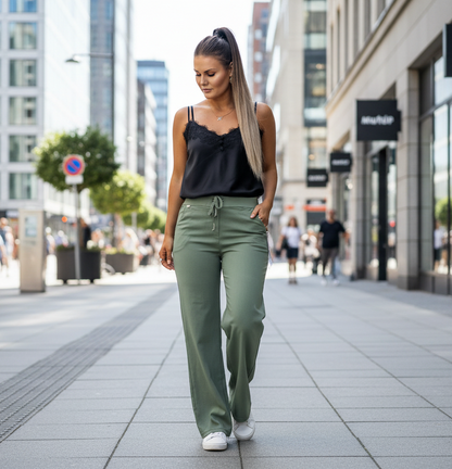 Miracle pants plain Black