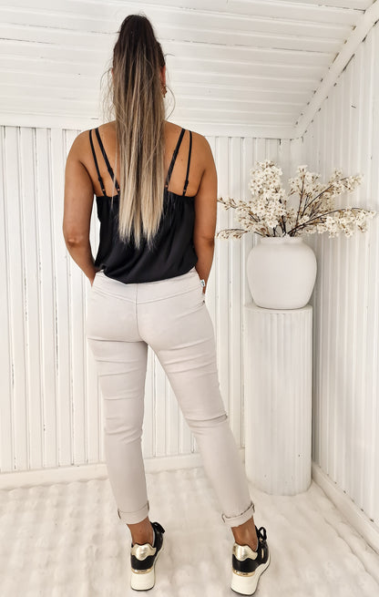 Miracle pants plain Sand