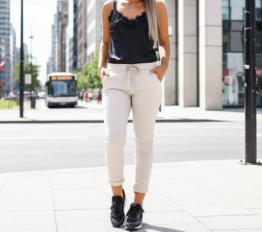 Pantalón milagro liso Arena