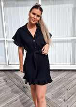 Ladda upp bild till gallerivisning, Plisserad Byxdress Svart
