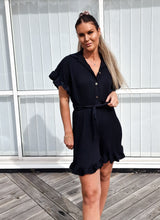 Ladda upp bild till gallerivisning, Plisserad Byxdress Svart
