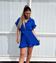 Ladda upp bild till gallerivisning, Plisserad Byxdress Royalblue
