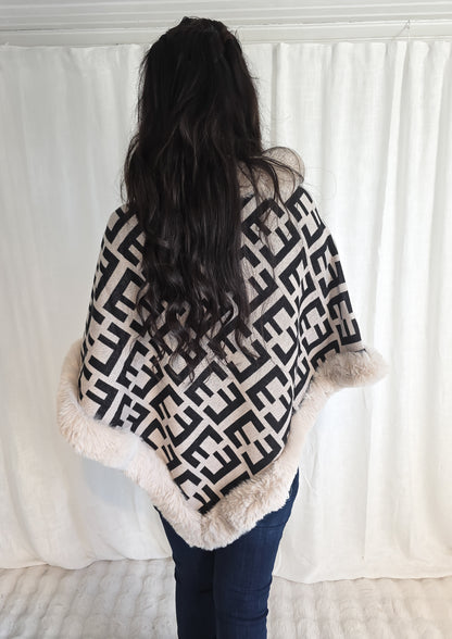 Poncho Sandy Beige