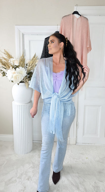 Kimono Glitter Blå