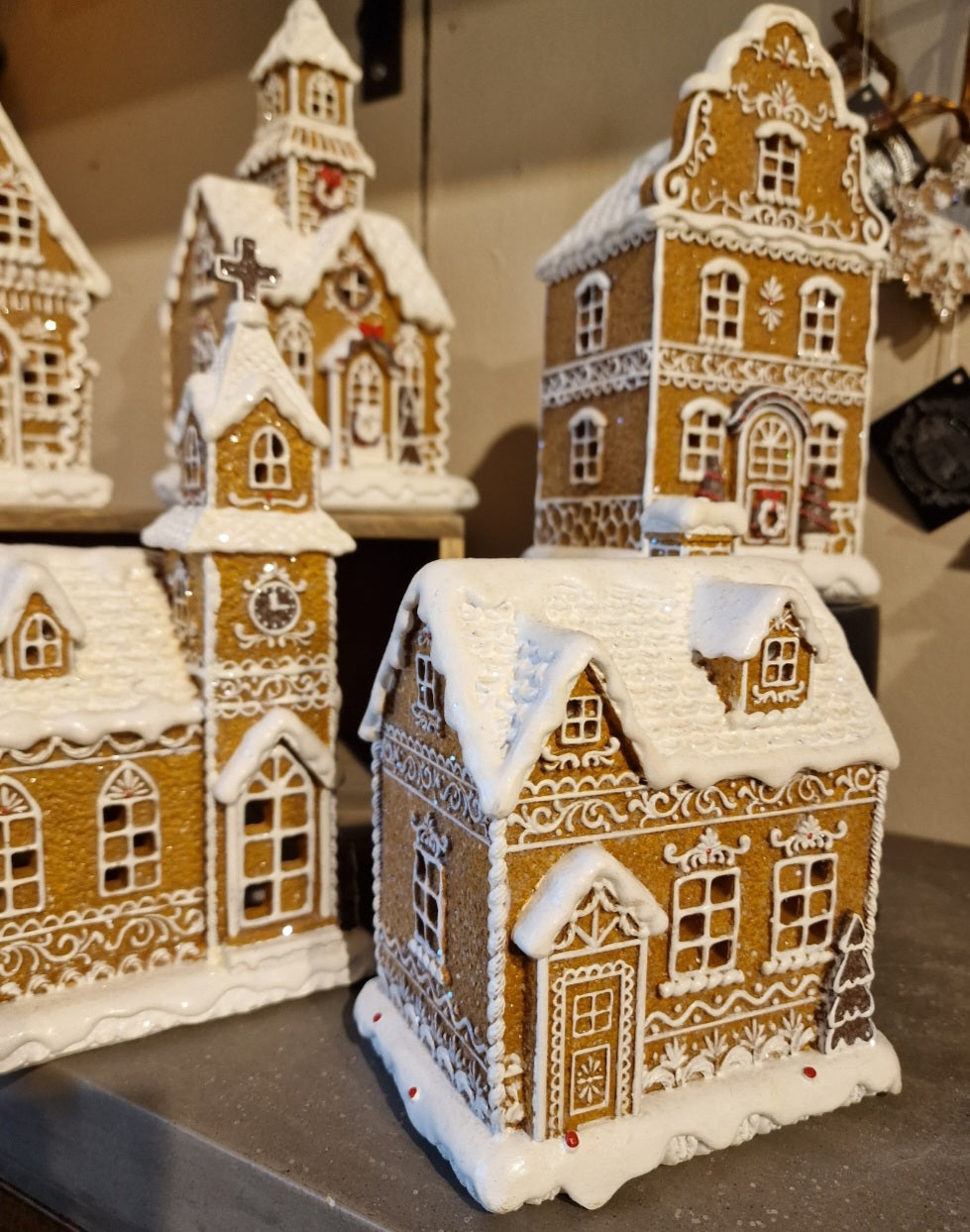Pepparkakshus Ledbelysning 17 cm