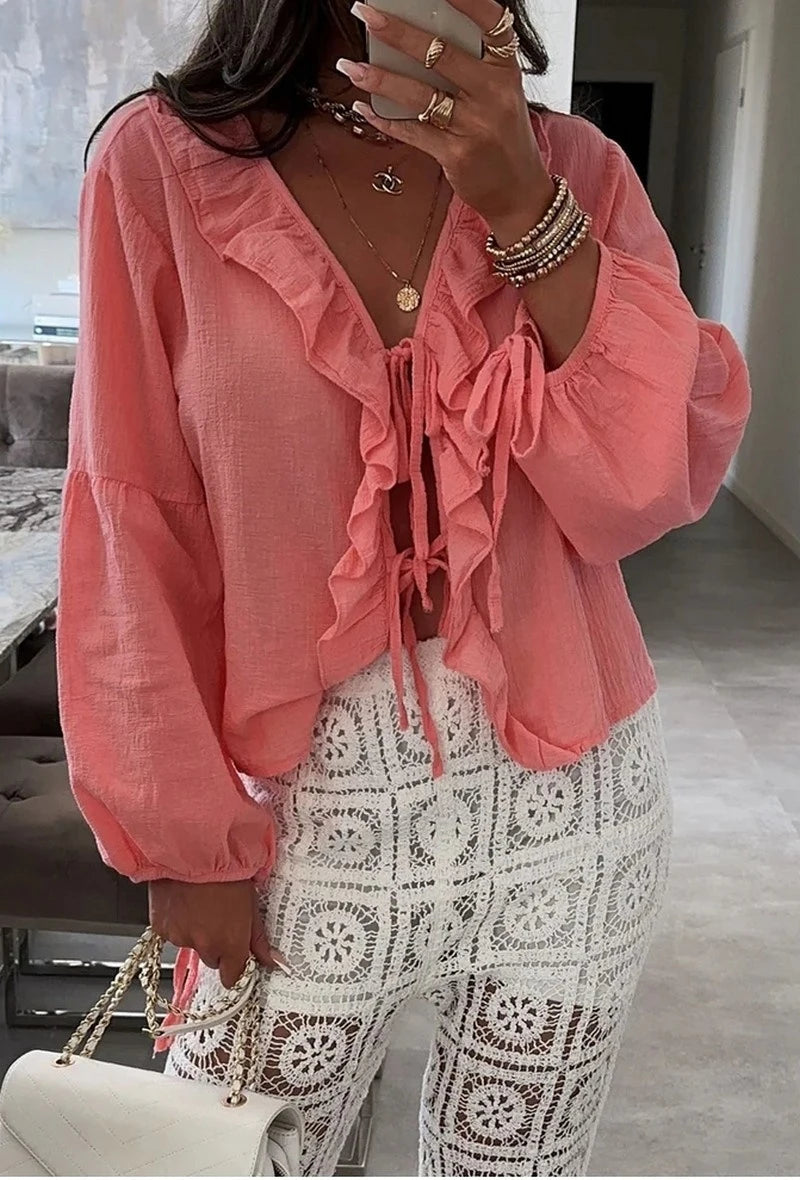 100% VISKOSE BLUS Korall