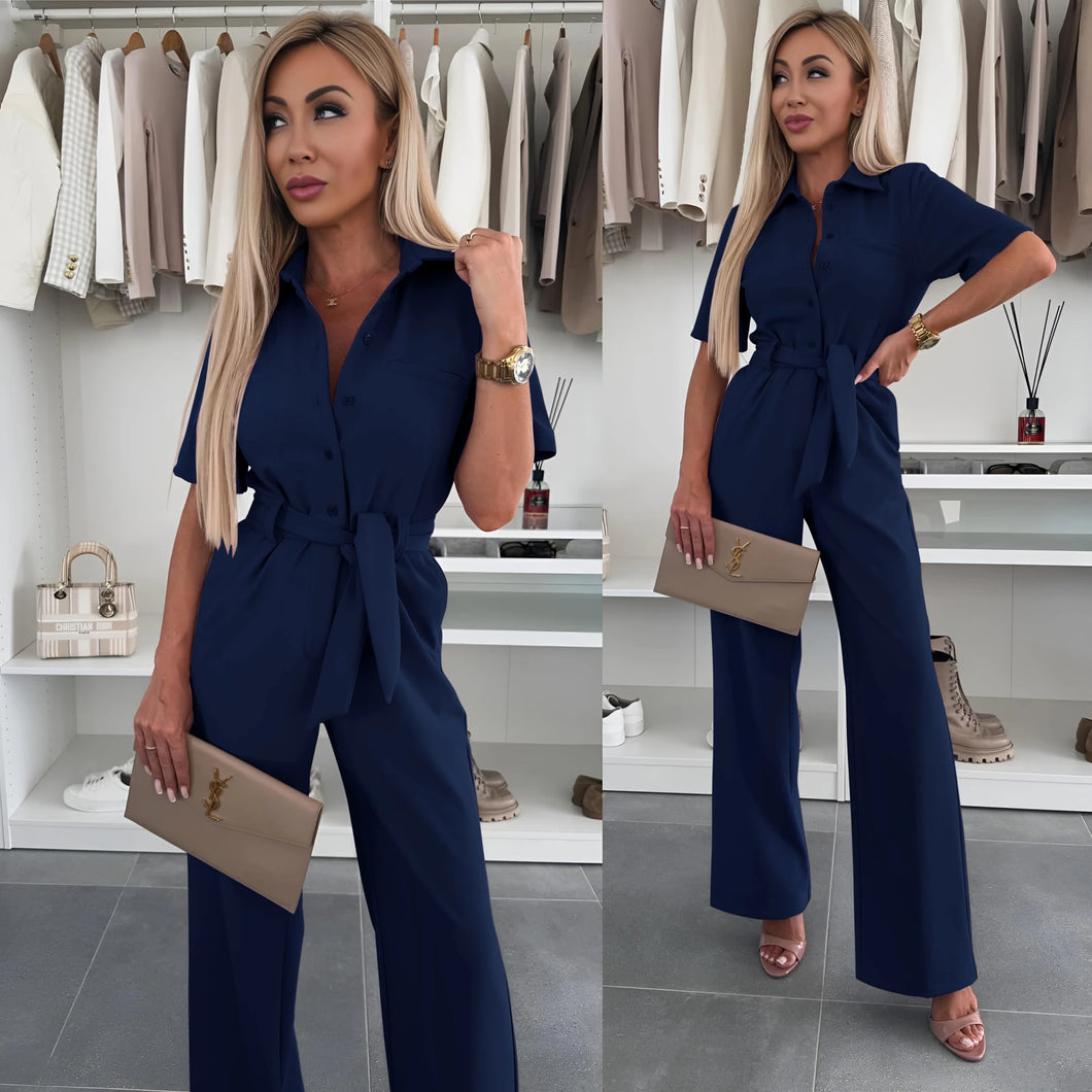 Byxdress Hollie Marinblå