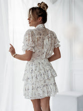 Load image into Gallery viewer, Top and floral skirt set
