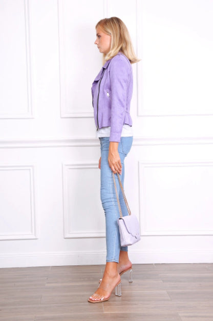 Perfecto mocka JACKET LILA