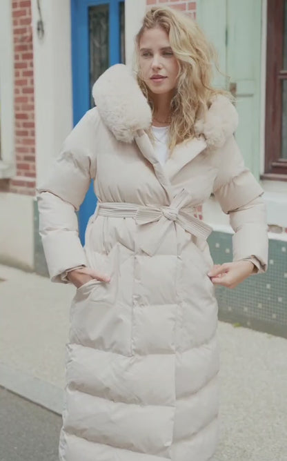 Lång jacka Hollie Beige