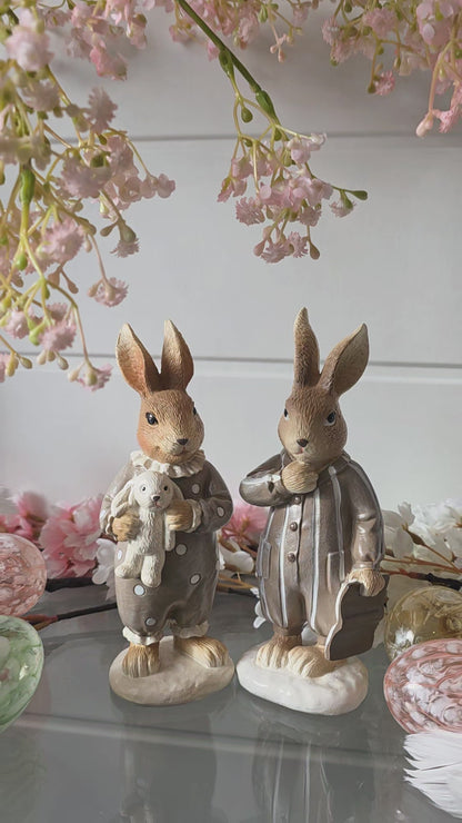 Dekoration Kanin Pyjamas 2-pack, 17 cm