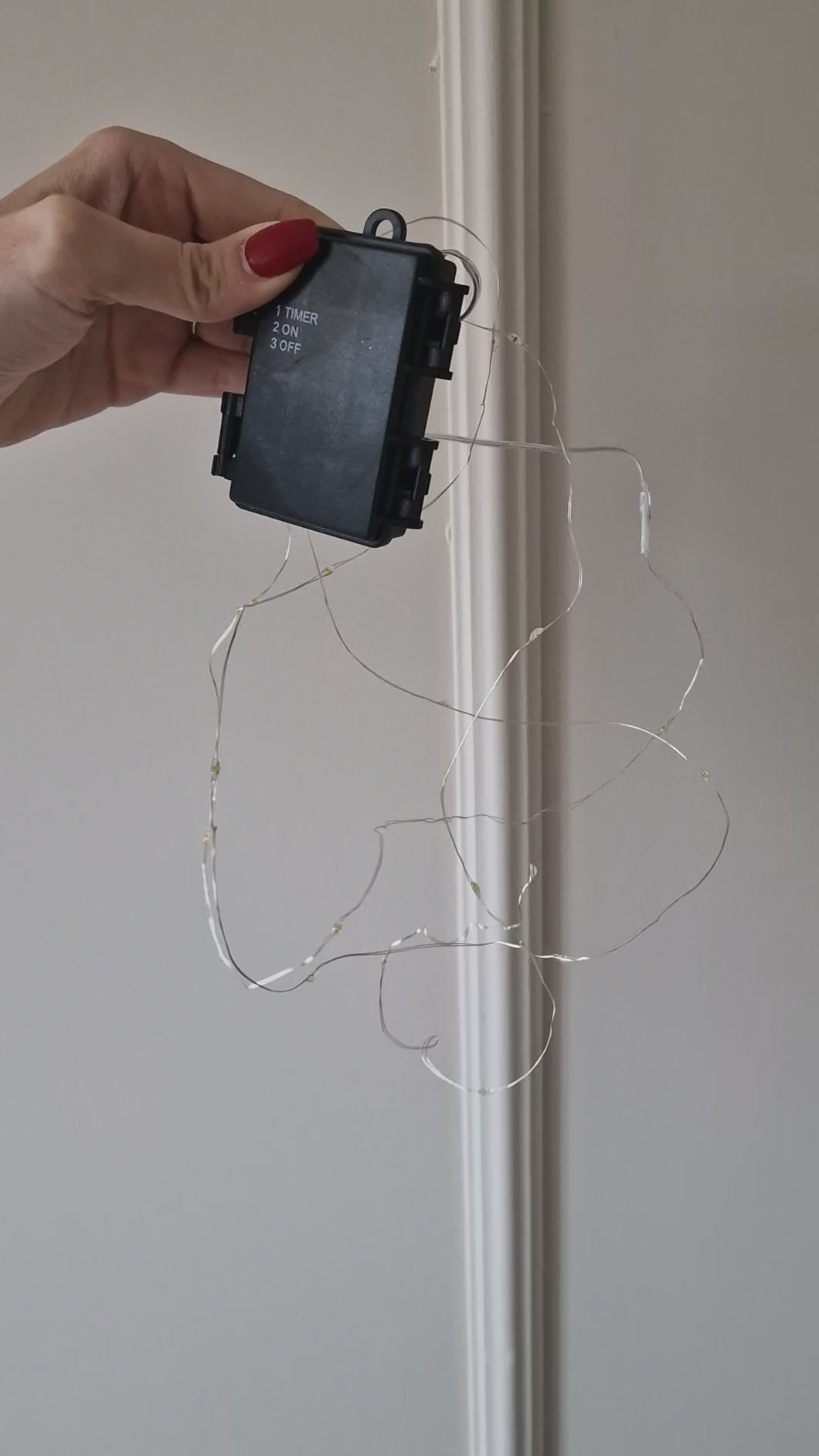 Ljusslinga, 220 cm, med timer. Utomhusbruk