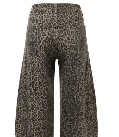 Leopard jeans