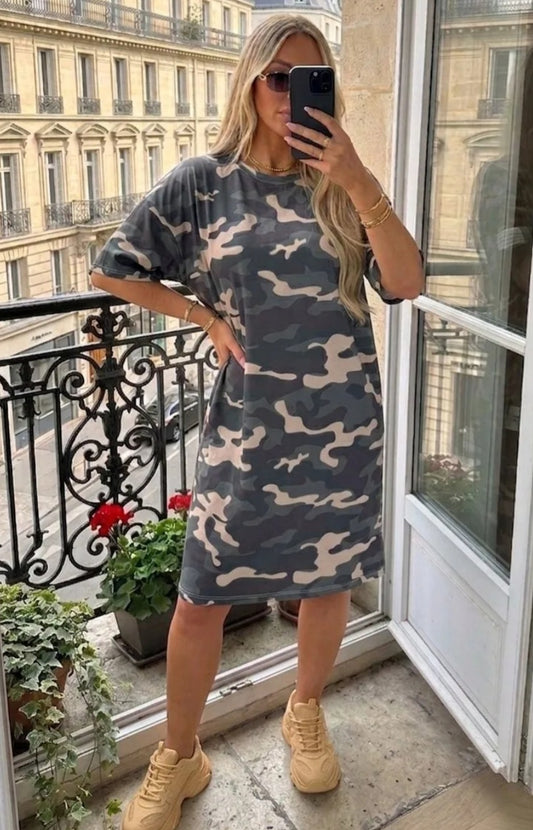 Camouflage klänning