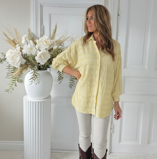 Skjortklänning Ljusgul