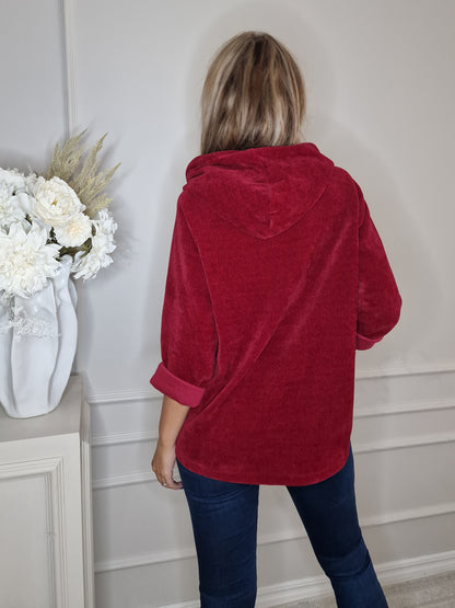 Hoddie Vinröd